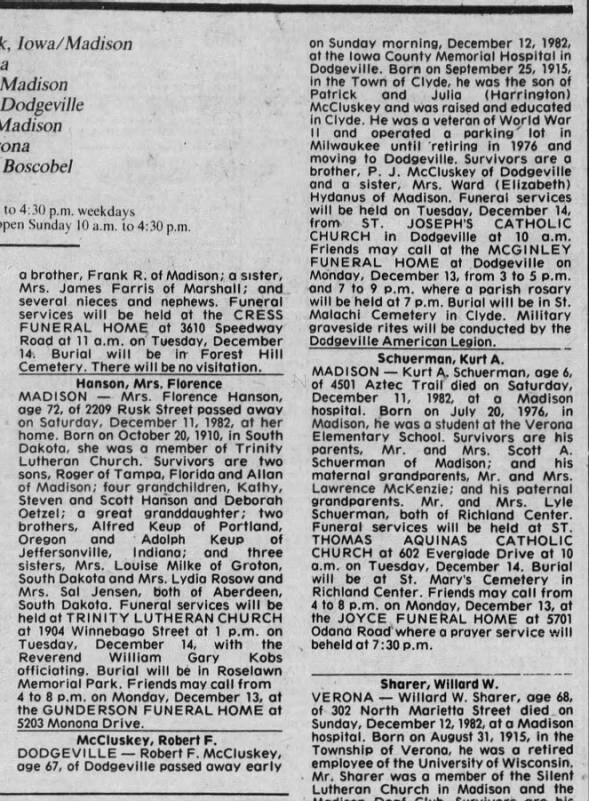 Clipping from The Capital Times